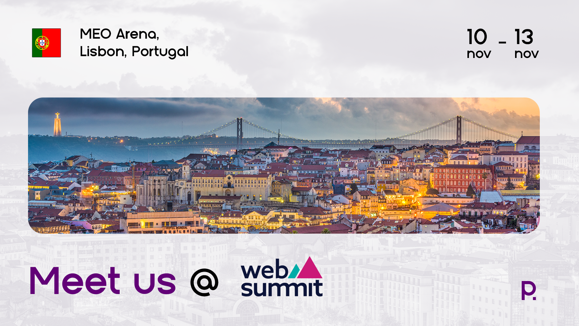 Next stop: Startup Showcase @ WebSummit Lisbon 2025